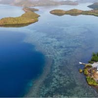 chindonan island eco resort coron accommodation aerial view