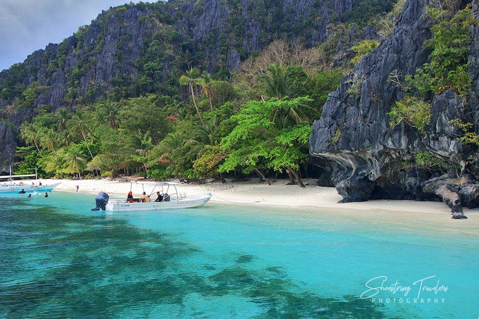 south entalula docked up on beach island tours