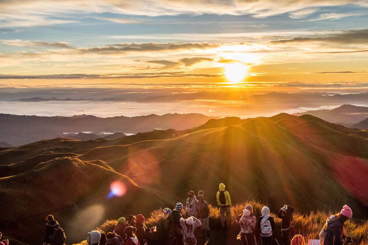 Mount Pulag National Park sunset