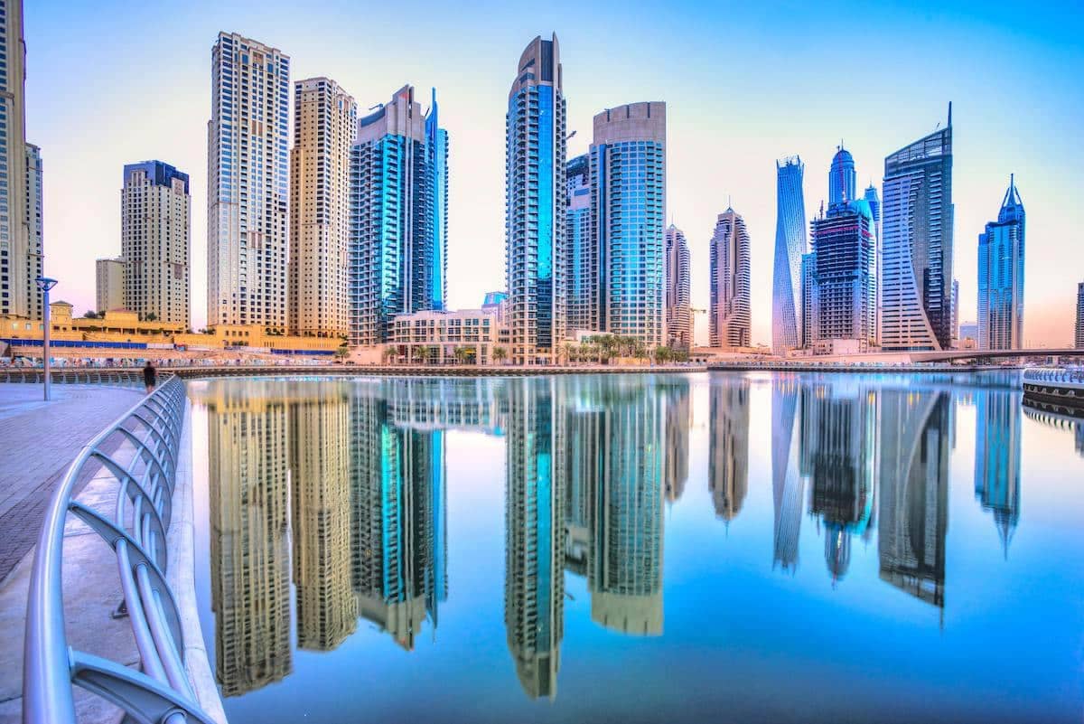 dubai skyline at dusk jpg