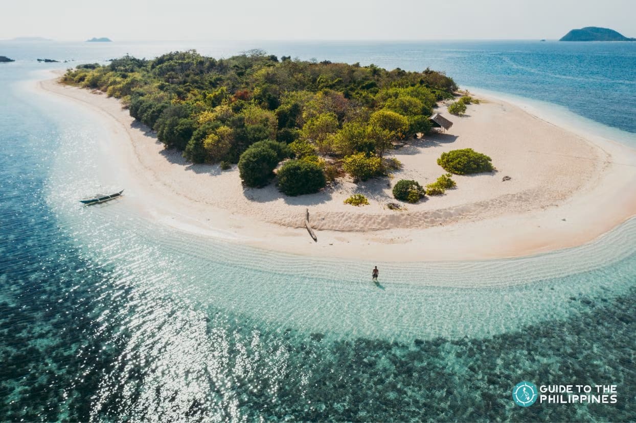pamalican island aerial view