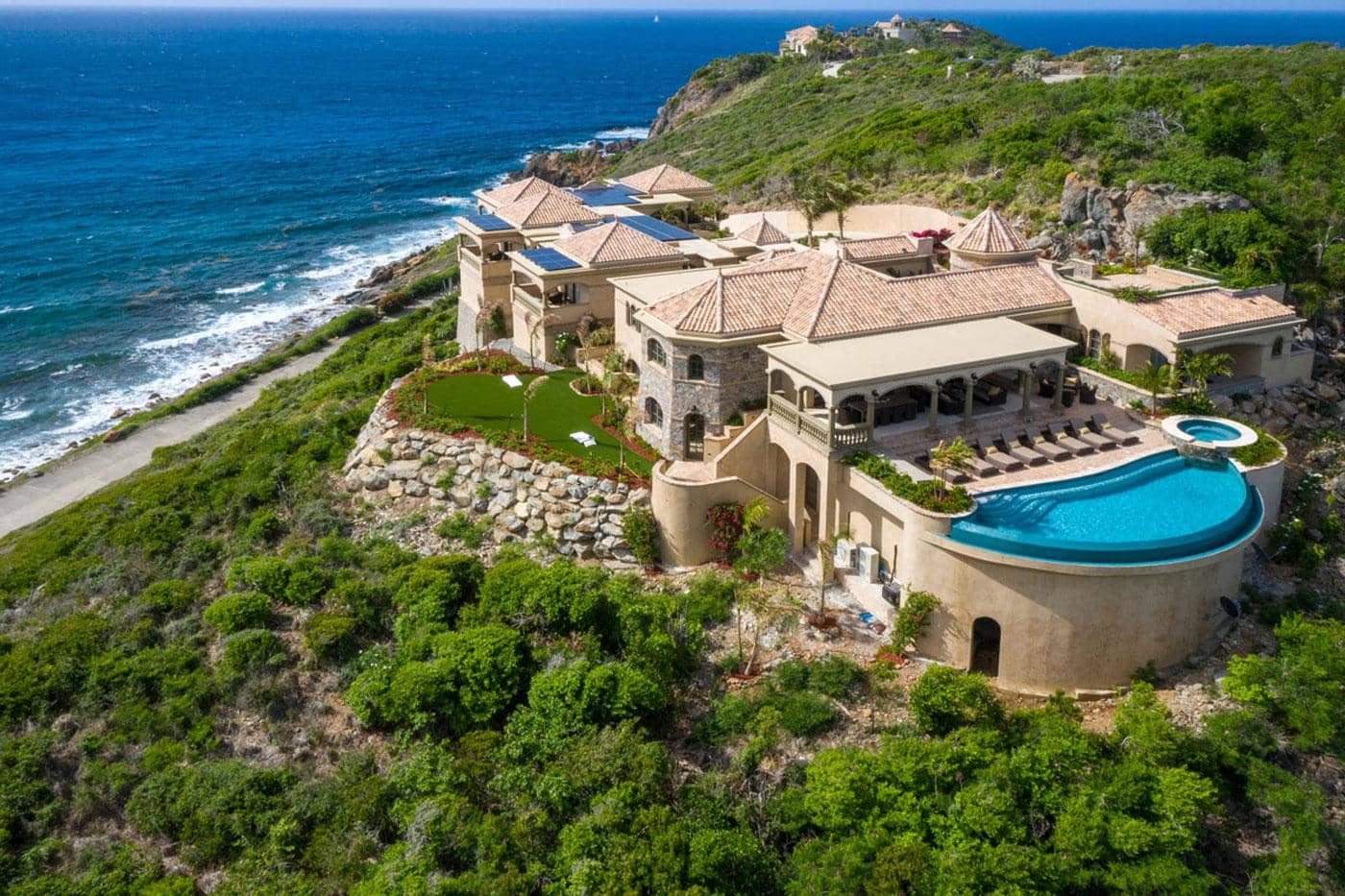 villa cin cin aerial view