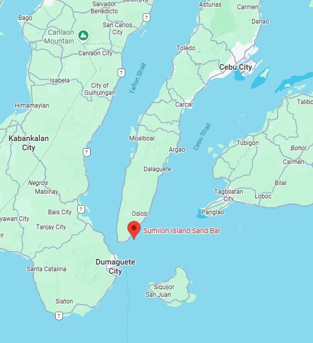 sumilon island map location